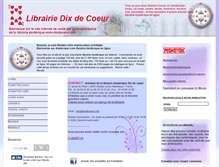 Tablet Screenshot of dixdecoeur.com